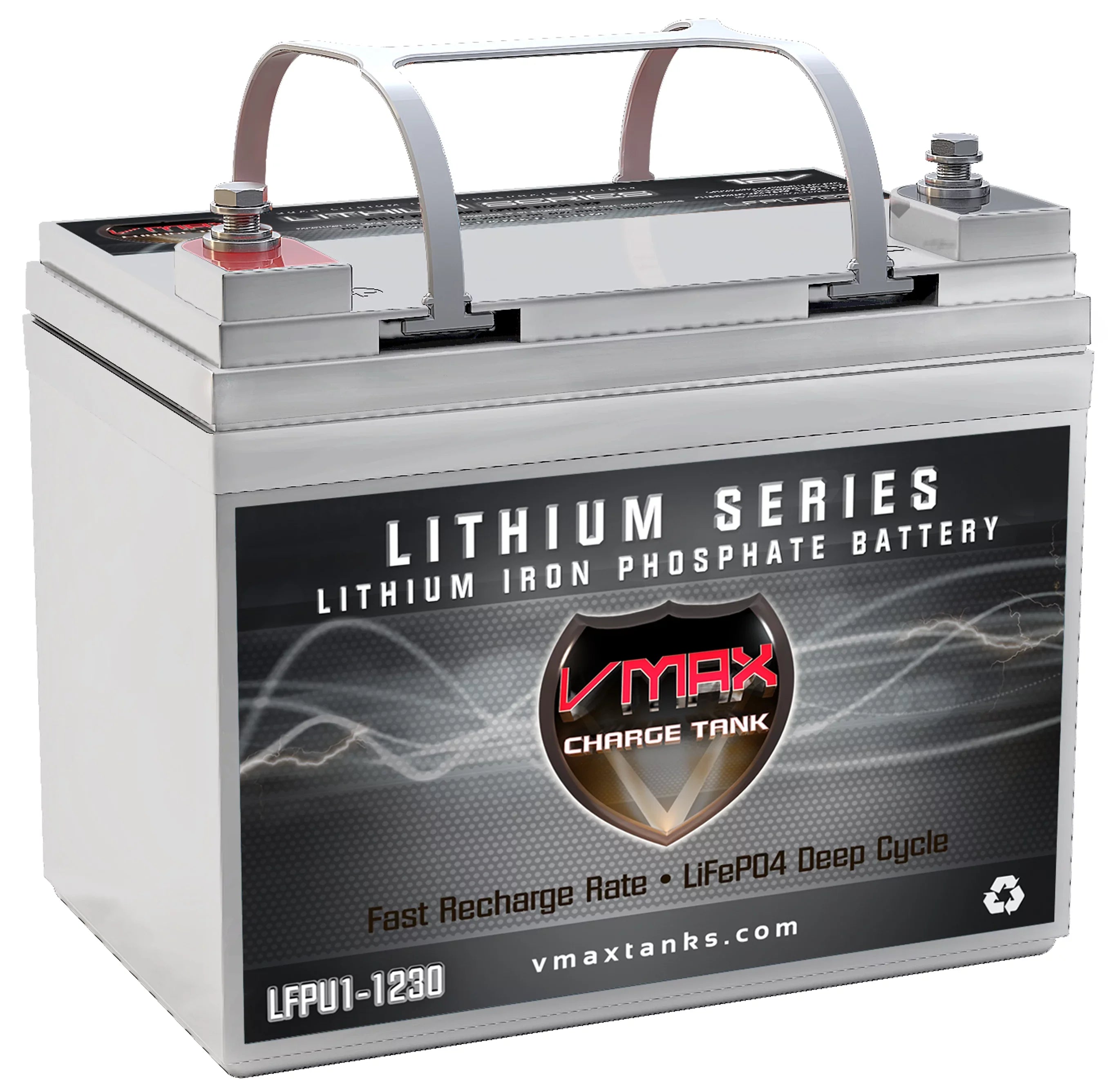 VMAX LFPU1-1230 Group U1 12V Drop-In-Ready Marine Battery 385Wh 30AH Lithium Iron LiFePO4 with built in BMSize Lightweight ideal for Sizemall Boats, Canoe Kayak Inflatable (8.4LBSize)