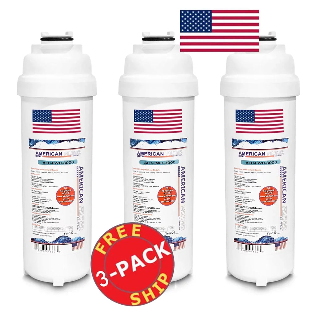 AFC Brand , Water Fountain Filter , Model # AFC-EWH-3000 , Compatible with Elkay® LZSizeTLDDWSizeVRSizeK - 3 Filters - Made in U.Size.A.