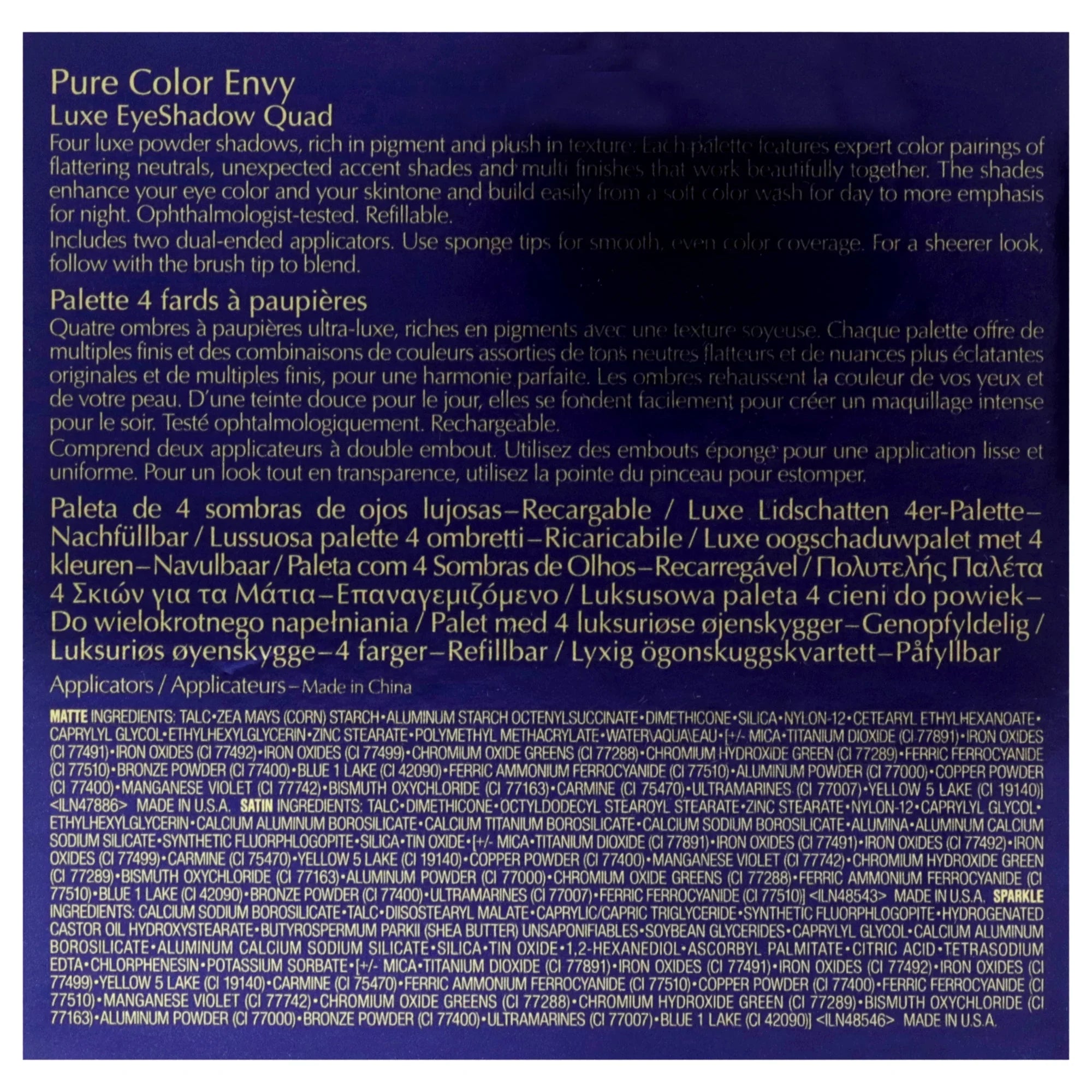 Estee Lauder Pure Color Envy Luxe Eyeshadow Quad - 07 Boho Rose , 0.21 oz Eye Sizehadow