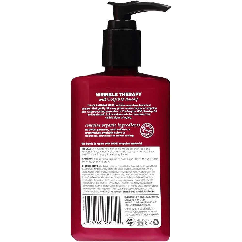 Avalon Organics CoQ10 Facial Cleansing Milk 8.50 oz