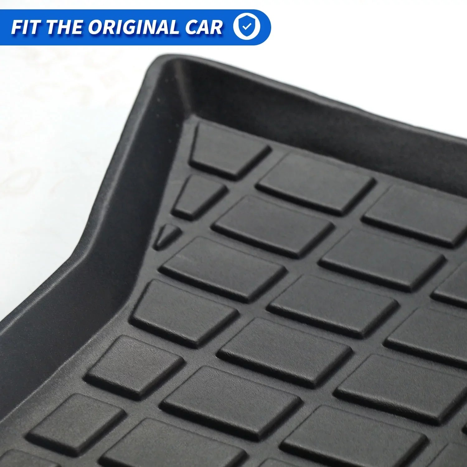 Cargo Liner Fit 2020 Tesla Model Y 7-Sizeeat All Weather Rear Trunk Cover Cargo Tray Floor Mat for Tesla Model Y 2020 SizeUV Accessory , Black