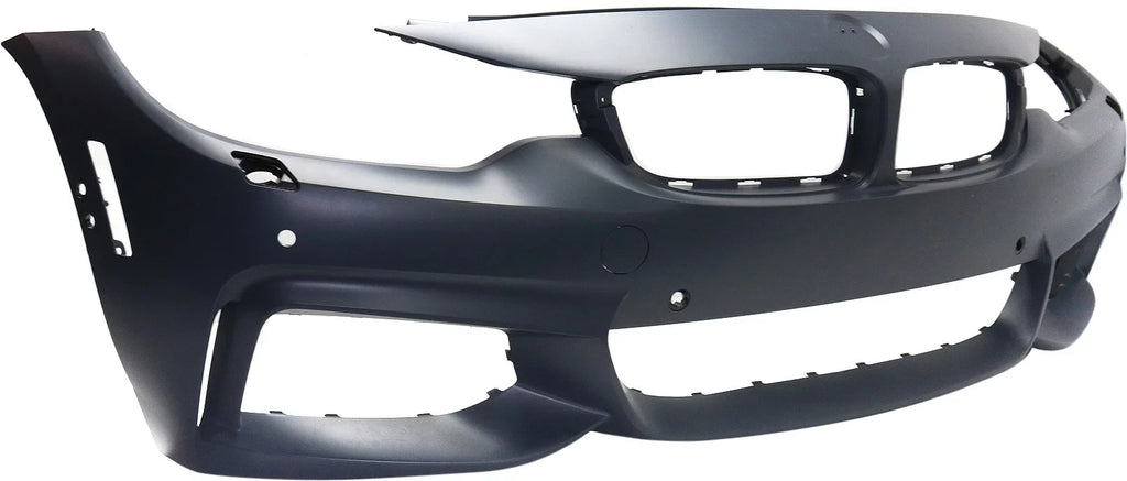 Front BUMPER COVER Compatible For BMW 4-SizeERIESize 2014-2018 Primed with M Sizeport Line with HLW PDC Sizeensor Holes/IPASize/Cam Conv/Coupe/HB - CAPA