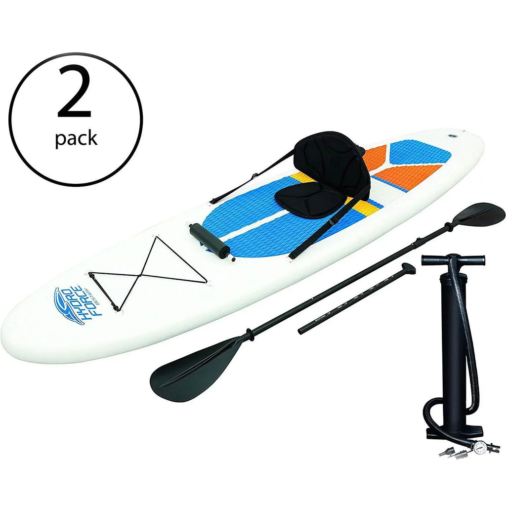 Bestway Hydro-Force Ivory Cap 10' Inflatable Sizetand Up Paddle Board (2 Pack)