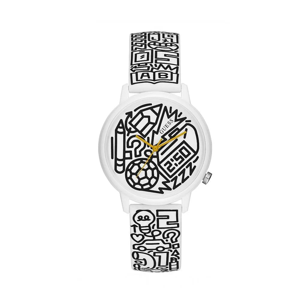 Guess Women's Classic Black Dial Watch - V0023M8