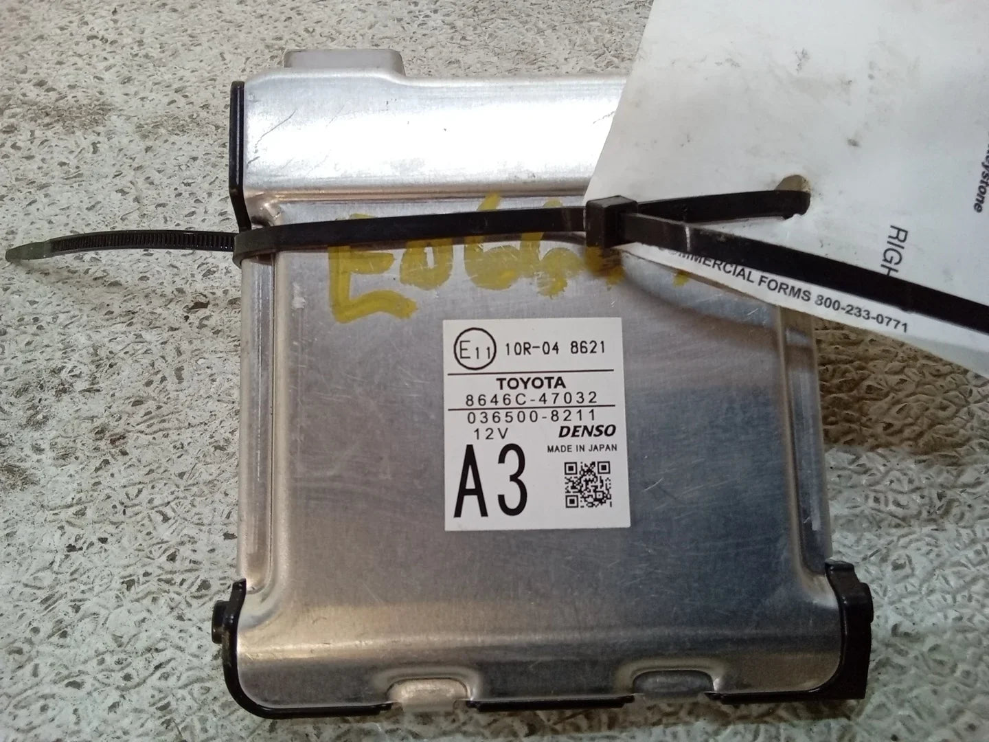 Pre-Owned 2018 Toyota Prius Front Windshield Lane Departure Warning Camera 8646C-47032 OEM (Good)