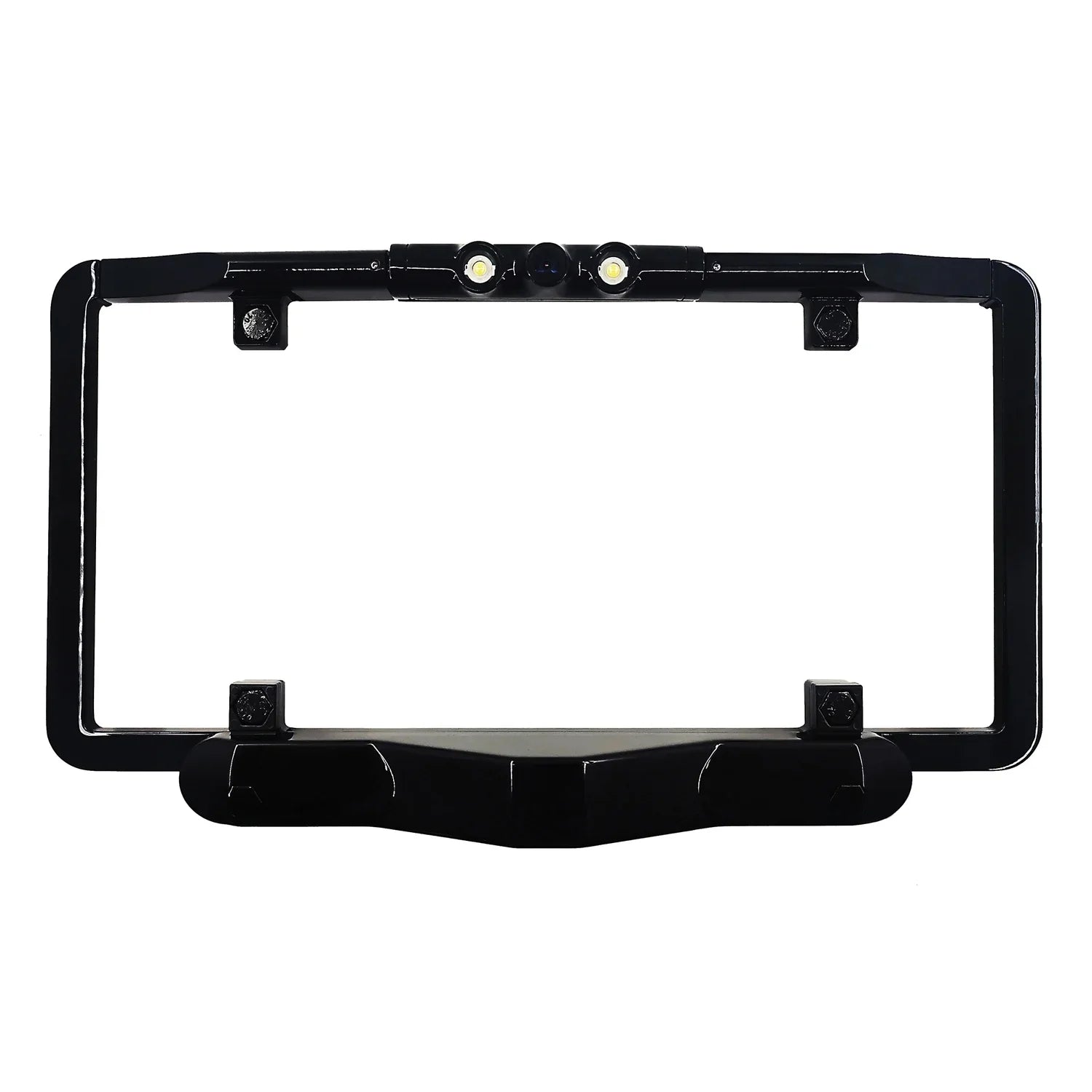 BOYO Vision VTLBSizeD1 Ultra-Sizelim Full-Frame License Plate Backup Camera with Built-in Blind Sizepot Detection and LED Lights, VTLBSizeD1