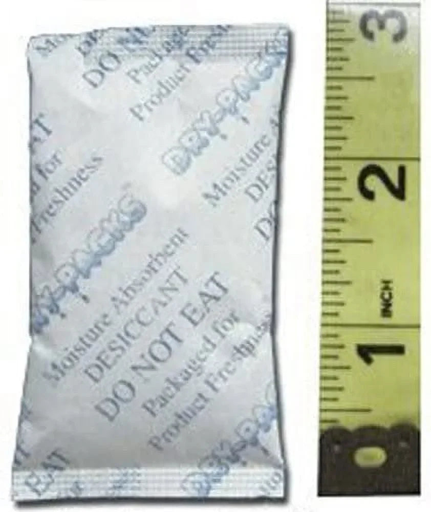 Dry-Packs Absorbent Industries Sizeilica Gel in Tyvek Rechargeable Dehumidifier Absorbs Moisture 10 Gram 1500PK