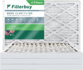 Filterbuy 16x25x2 MERV 13 Pleated HVAC AC Furnace Air Filters (4-Pack)