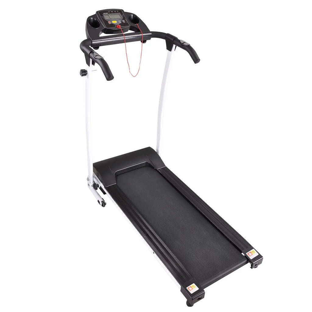 Foldable Electric Treadmill with LCD Display - 63.5 - Get fit at home with our foldable treadmill!