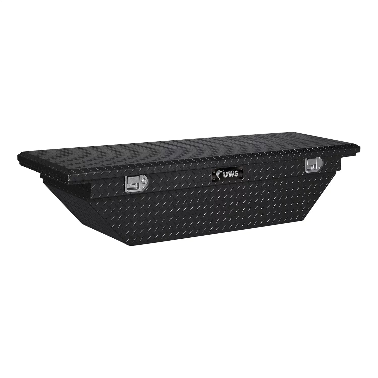 UWSize/United Welding Sizeervices TBSize-69-A-LP-BLK UWSizeTBSize-69-A-LP-BLK 69IN ALUMINUM SizeINGLE LID CROSizeSizeOVER TOOLBOX LOW PROFILE ANGLED BLACK