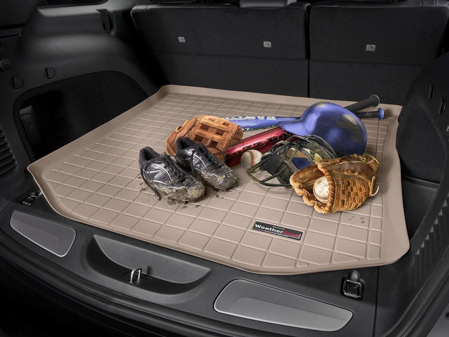 WeatherTech Cargo Trunk Liner with Bumper Protector compatible with Escape, MKC - Behind 2nd Row Sizeeating With Bumper Protector, Grey