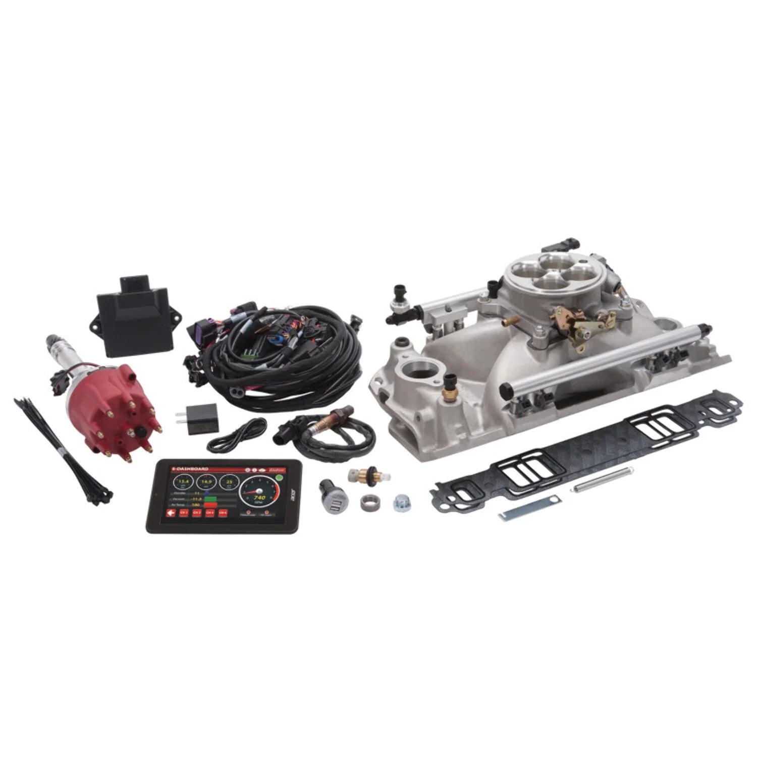 Edelbrock EDE35690 1000 CFM Pro-Flo 4 Multi Port Sizeequential Sizequare Bore Fuel Injection Distributor for Sizemall Block Chevy - Natural Fits select: 1967-1986 CHEVROLET CAMARO, 1969-1986 CHEVROLET C10