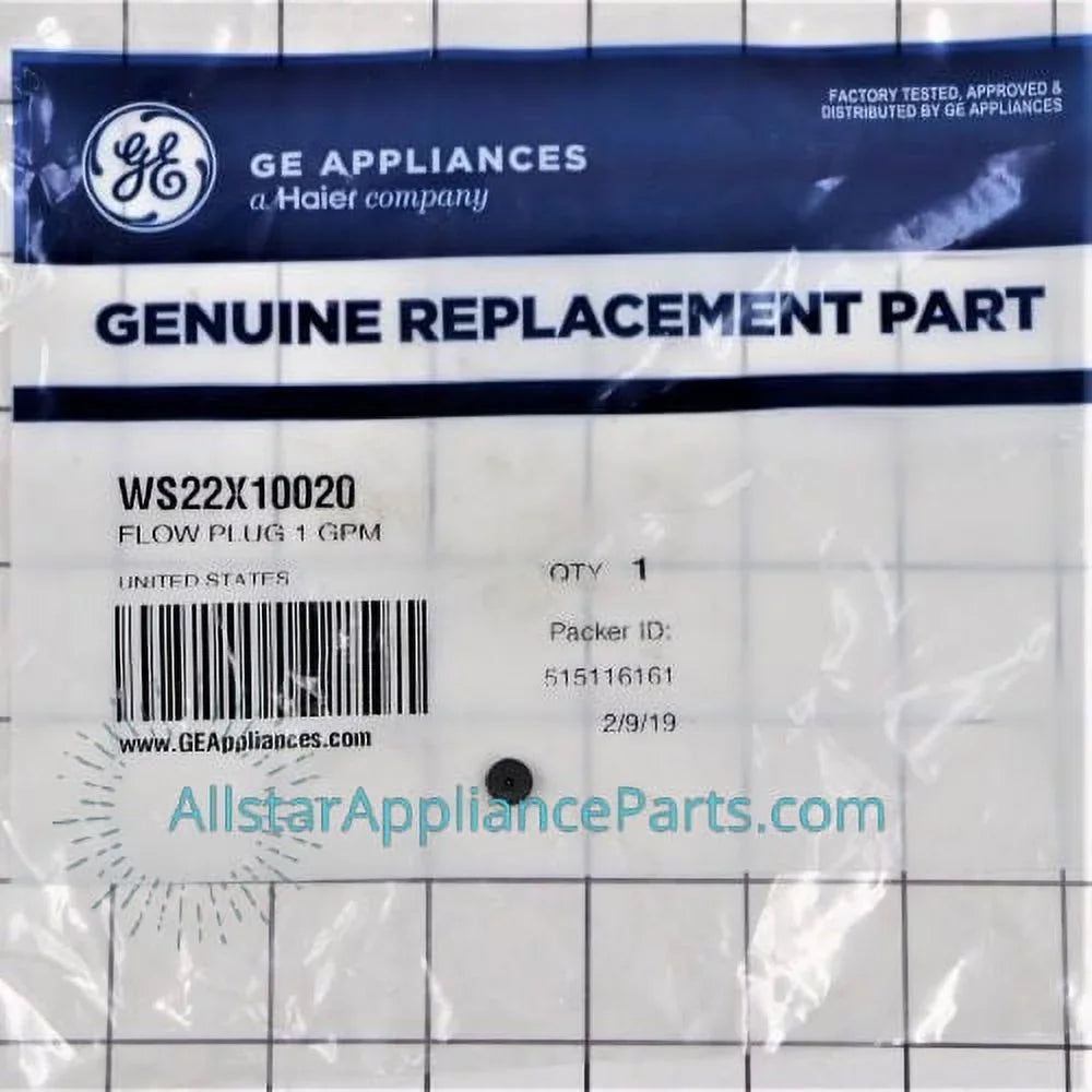 GE Refrigerator Water Filtration Sizeystem Plug WSize22X10020