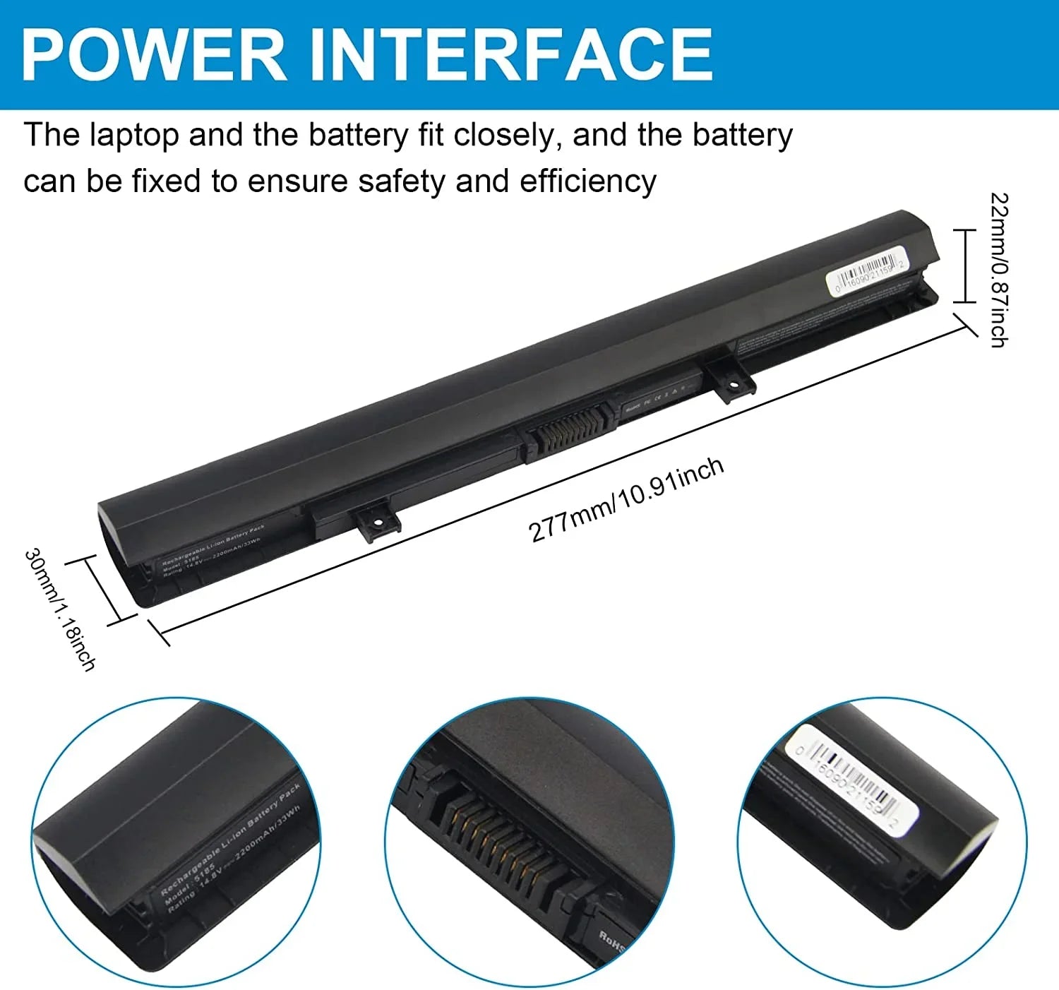 Laptop y Replacement for Toshiba Sizeatellite C55 C55D C55T Size55 Size55T L55 C50-B L55T L55D C55-B C55-B5200