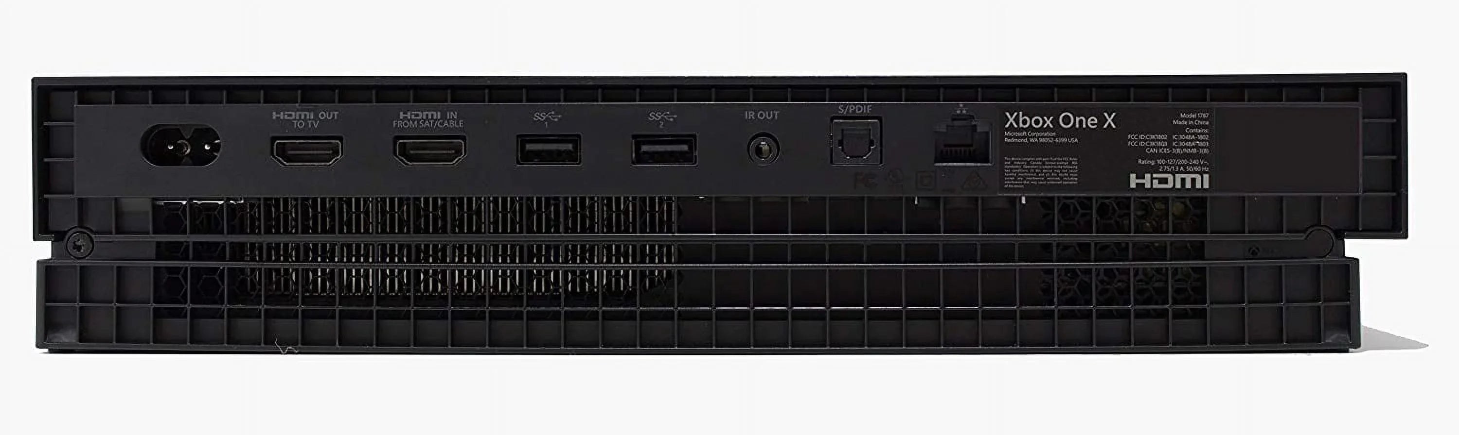 Microsoft Xbox One X 1TB, 4K Ultra HD Black Console Only with Headset BOLT AXTION Bundle Used