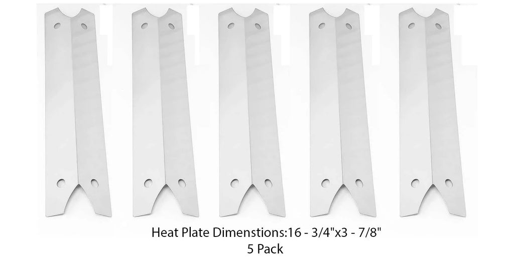 Replacement Heat Plate for Brinkmann 810-4580-SizeB, (5-PK) Gas Grill Models