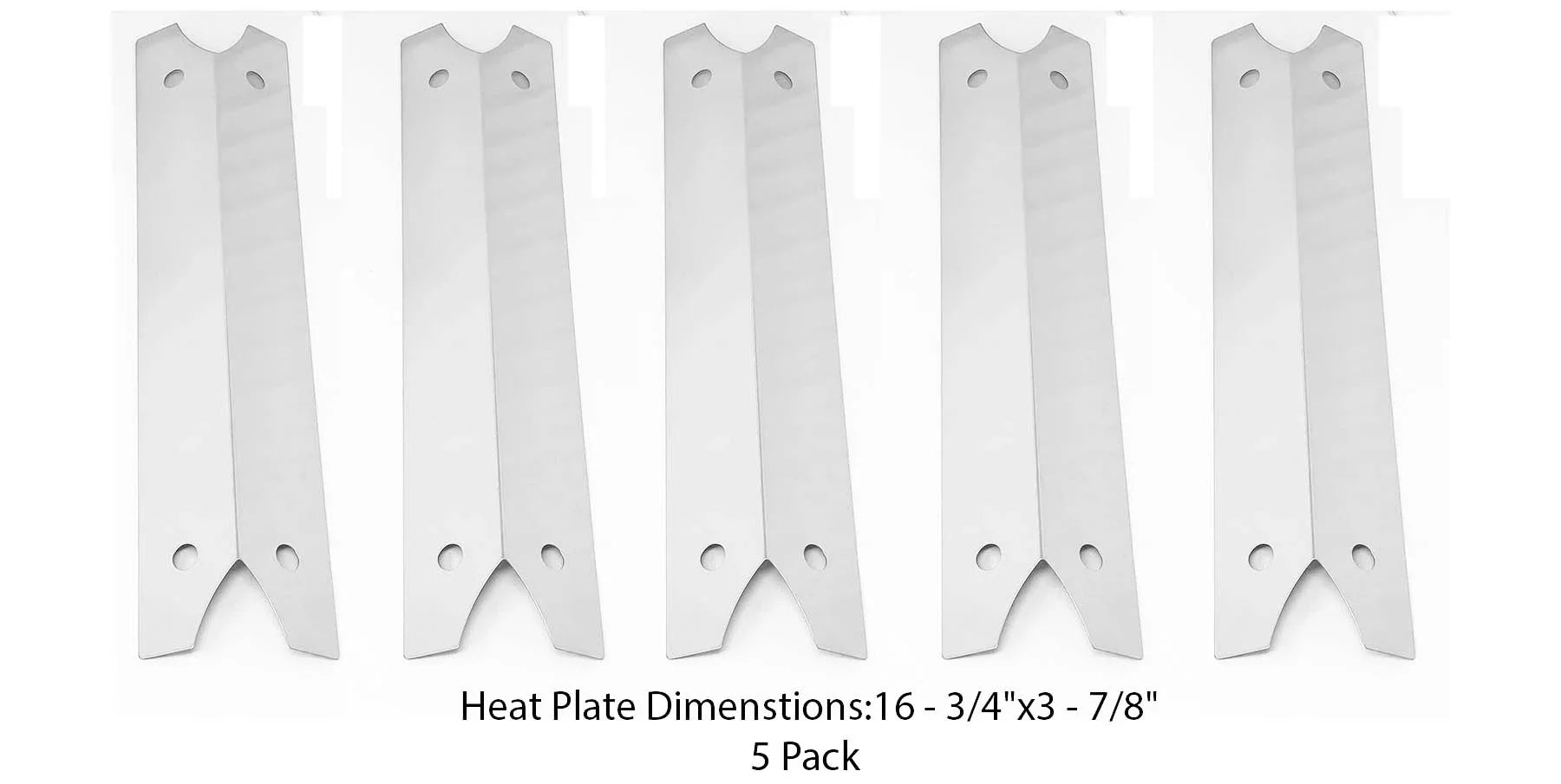 Replacement Heat Plate for Brinkmann 810-4580-SizeB, (5-PK) Gas Grill Models