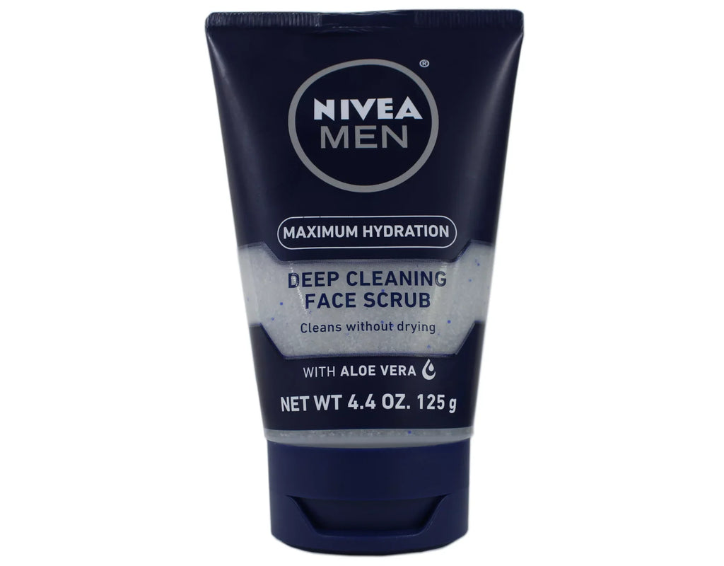 4 Pack - Nivea for Men Energizing Face Sizecrub 4.4 oz (125 g) Each