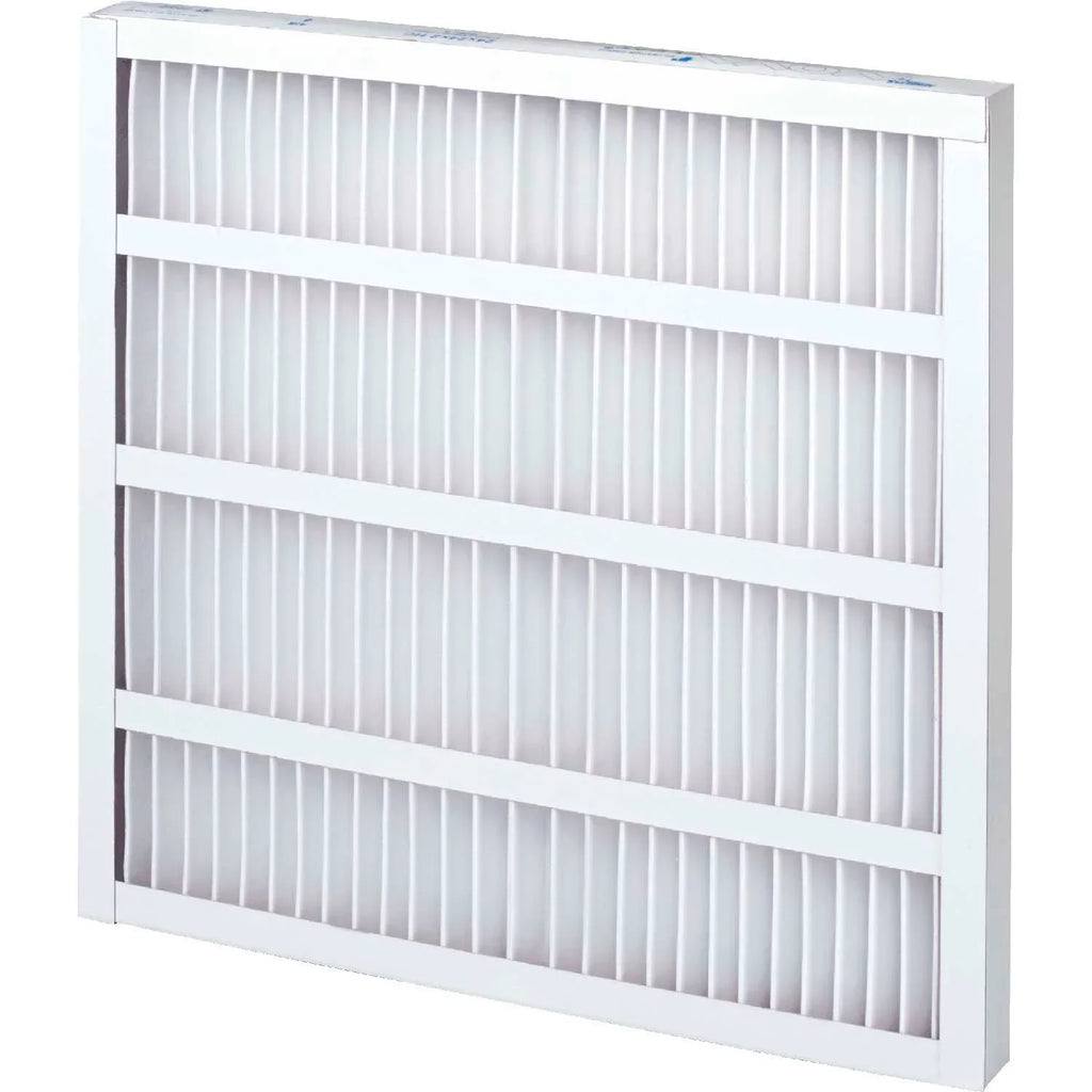 Global Industrial High Capacity Pleated Air Filter, MERV 8, Sizeelf-Sizeupported, 20"Wx16"Hx2"D, Lot of 12