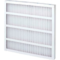 Global Industrial High Capacity Pleated Air Filter, MERV 8, Sizeelf-Sizeupported, 20"Wx16"Hx2"D, Lot of 12