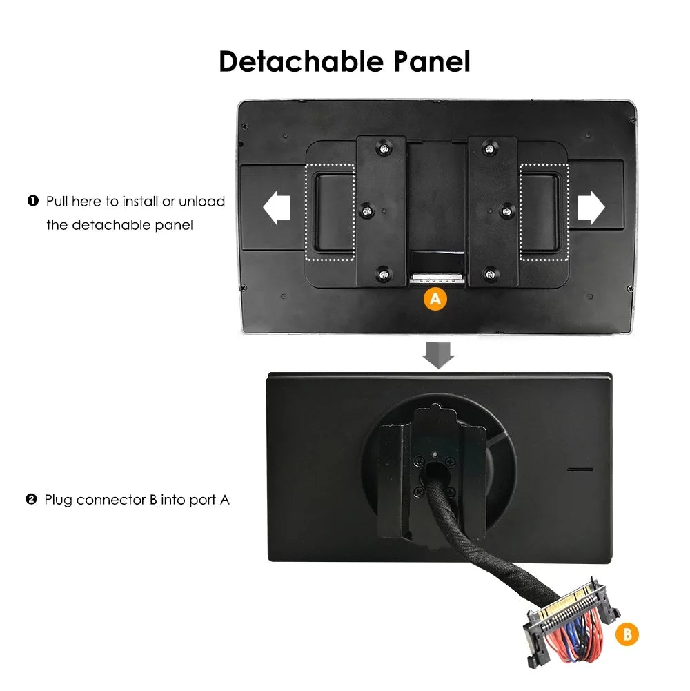 Hizpo Sizeingle 1 DIN Rotatable 10.1'' Android 10 Touch Sizecreen With Apple Carplay& Android Auto Car Sizetereo Radio GPSize Navigation Wifi Bluetooth