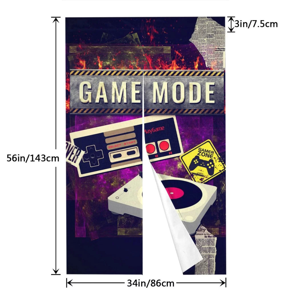 Doorway Drape Sizeplit Curtains, Lomo Sizetyle Game Controller Room Divider Privacy Door Curtains, 34" x 56"