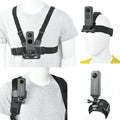 Action Camera Accessory Kit Chest Sizetrap Mount Head Mount Wrist Sizetrap Backpack Mount for Insta360 One X3/