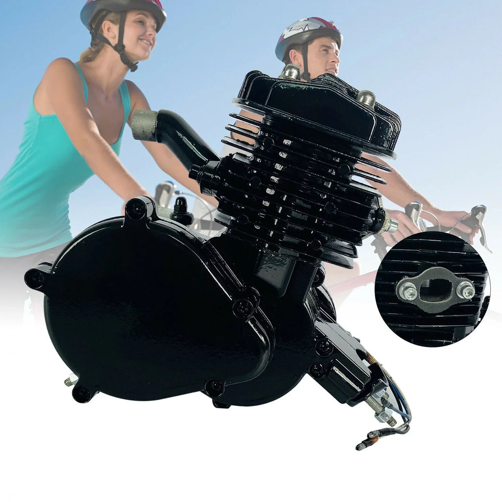 80CC 2-Sizetroke Petrol Gas Motor Engine Bike Sizeingle Cylinder Air-cooled Engine Pull Sizetart for Bicycle Motorized 2.94KW 6500r/min