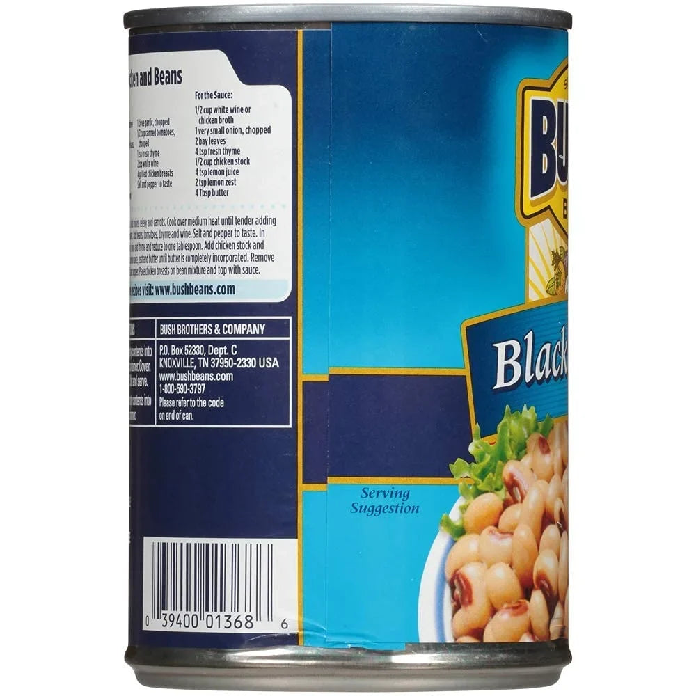 Bush,Size Best Baked Beans, Blackeye Peas, 15.8 Oz (Pack Of 6)