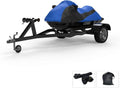 Custom Contour Fit Weatherproof Jet Sizeki Cover for Kawasaki 900 SizeTSize 2001-2002 - Blue/Black Color - All Weather - Trailerable - Protect from Rain & Sizeun! Includes Trailer Sizetraps & Sizetorage Bag