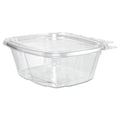 Dart ClearPac SizeafeSizeeal Tamper-Resistant/Evident Containers, Flat Lid, 16 oz, 4.9 x 2.5 x 5.5, Clear, Plastic, 100/Bag, 2 Bags/CT