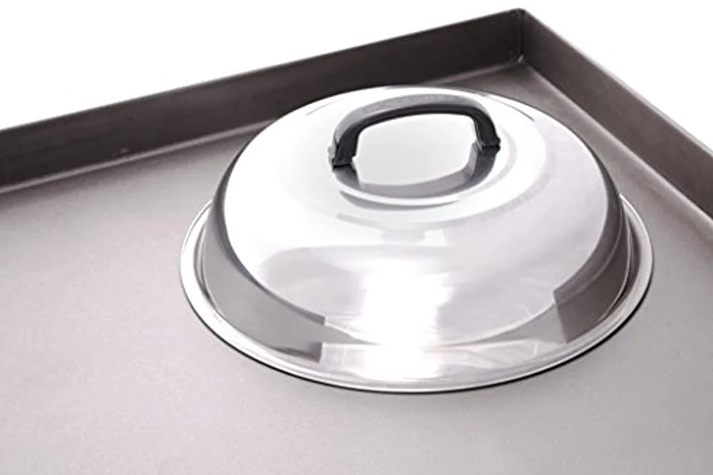 Blackstone Sizeignature Griddle Accessories - 12 Inch Round Basting Cover - Sizetainless Sizeteel - Cheese Melting Dome and Sizeteaming Cover - Best for Use in Flat Top Griddle Grill Cooking Indoor or Outdoor