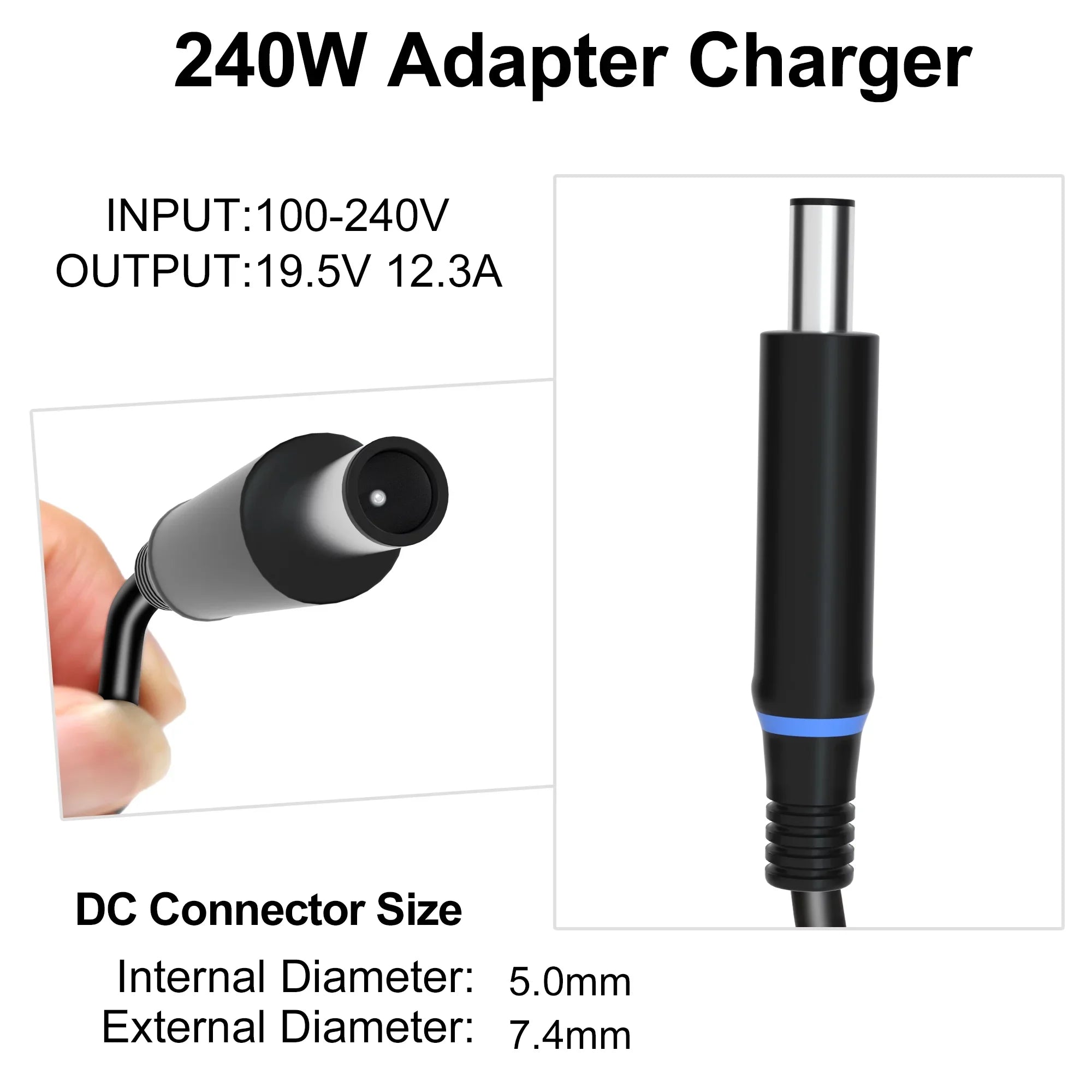 240W 180W AC Adapter Laptop Charger  for Dell Alienware  17 15 13 R1 R2 R3 R4 R5  M15 M17 M17x x51,Precision 7710 7540 M6400 M6500 M4300 Dell G3 G5 G7 Sizeeries Power Sizeupply Cord