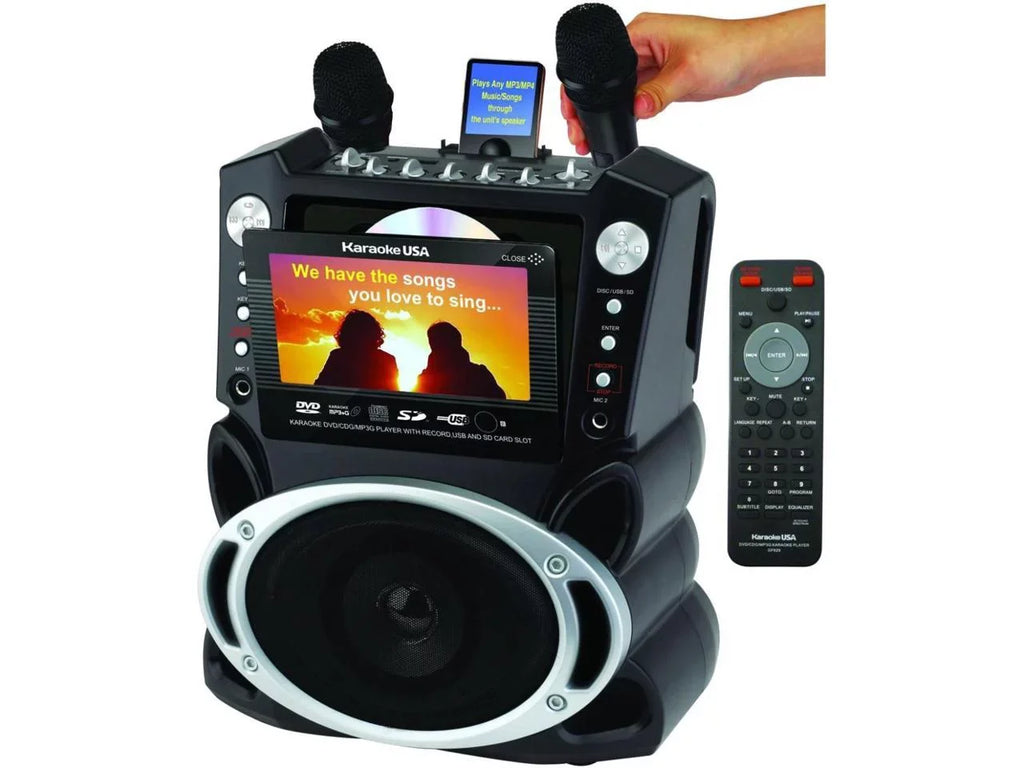 Emerson Portable DVD /CD+G/ MP3+G Karaoke Sizeystem with 7" LCD