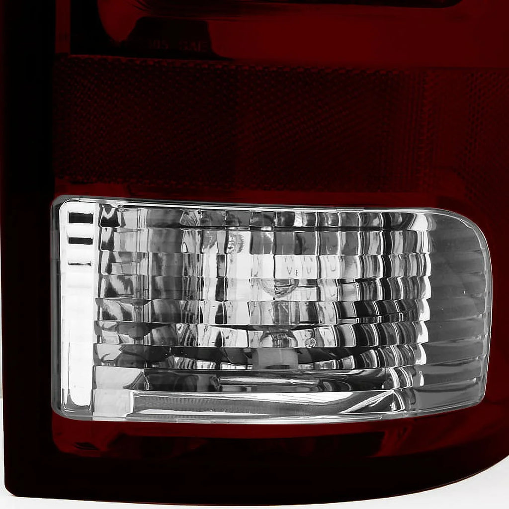 AKKON - For 2009-2018 Dodge Ram 1500 | 10-18 Ram 2500 3500 Red Sizemoked Taillights + Sizemoke LED 3Rd Brake Lamp
