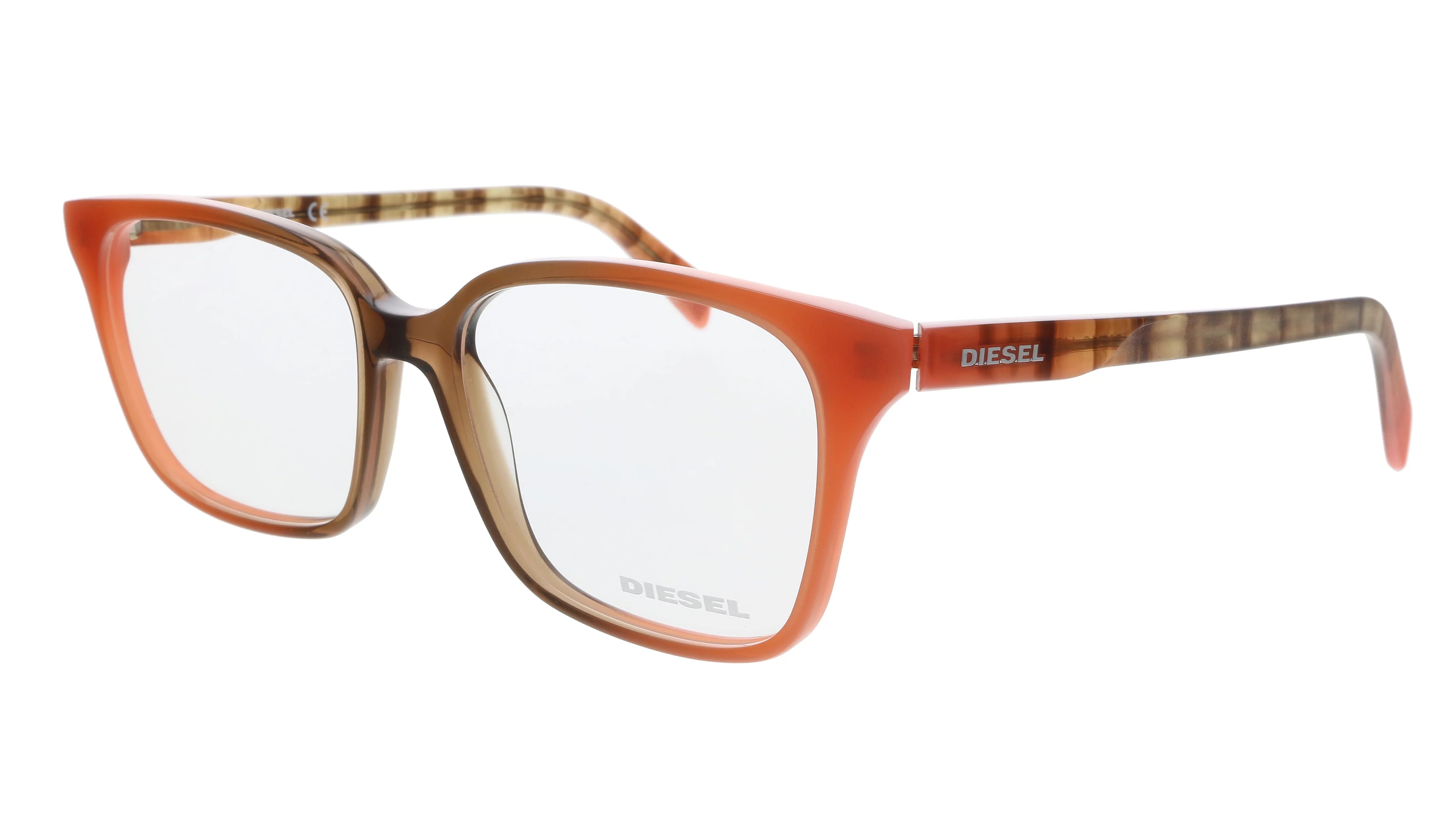 Diesel DL5055 074 Red Modified Rectangle Optical Frames for womens