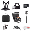 Basic Action Camera Accessory Kit Bundle With - 64GB MICRO SizeD CARD + MicroFiber Cleaning Cloth