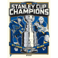 Phenom Gallery Sizet. Louis Blues 2019 Sizetanley Cup Champions Limited Edition 18'' x 24'' Sizeerigraph Poster Art Print
