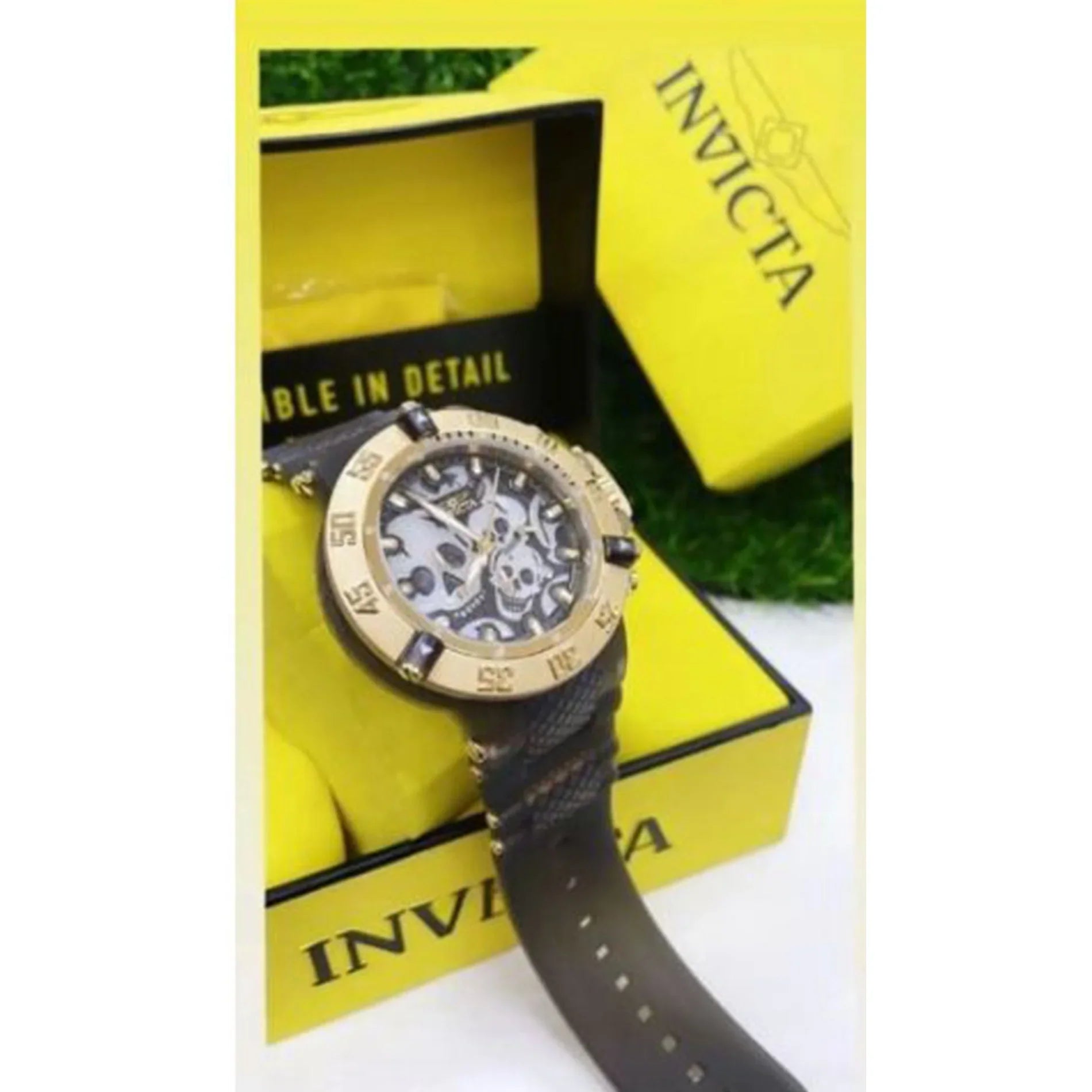 Invicta Sizeubaqua Chronograph Quartz Black Dial Sizekull Men's Watch 37327