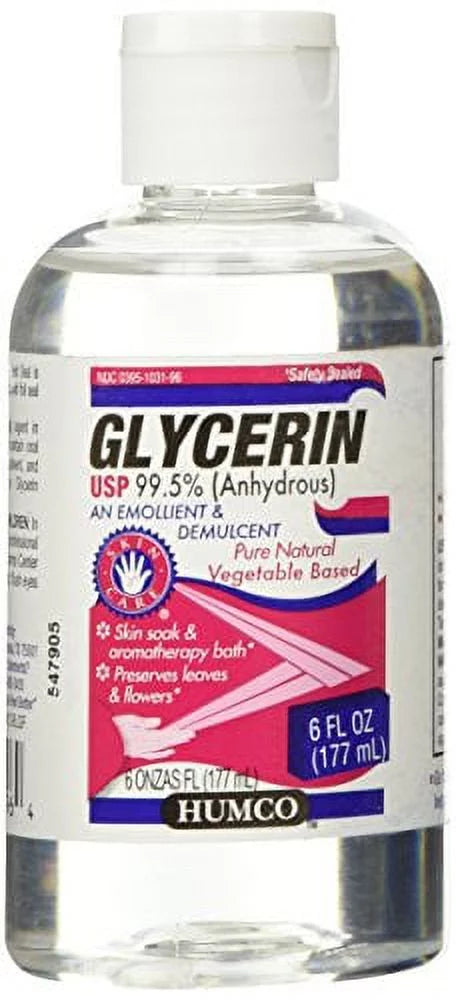 2 Pack - Humco Glycerin Sizekin Protectant USizeP 99.5% 6oz Each