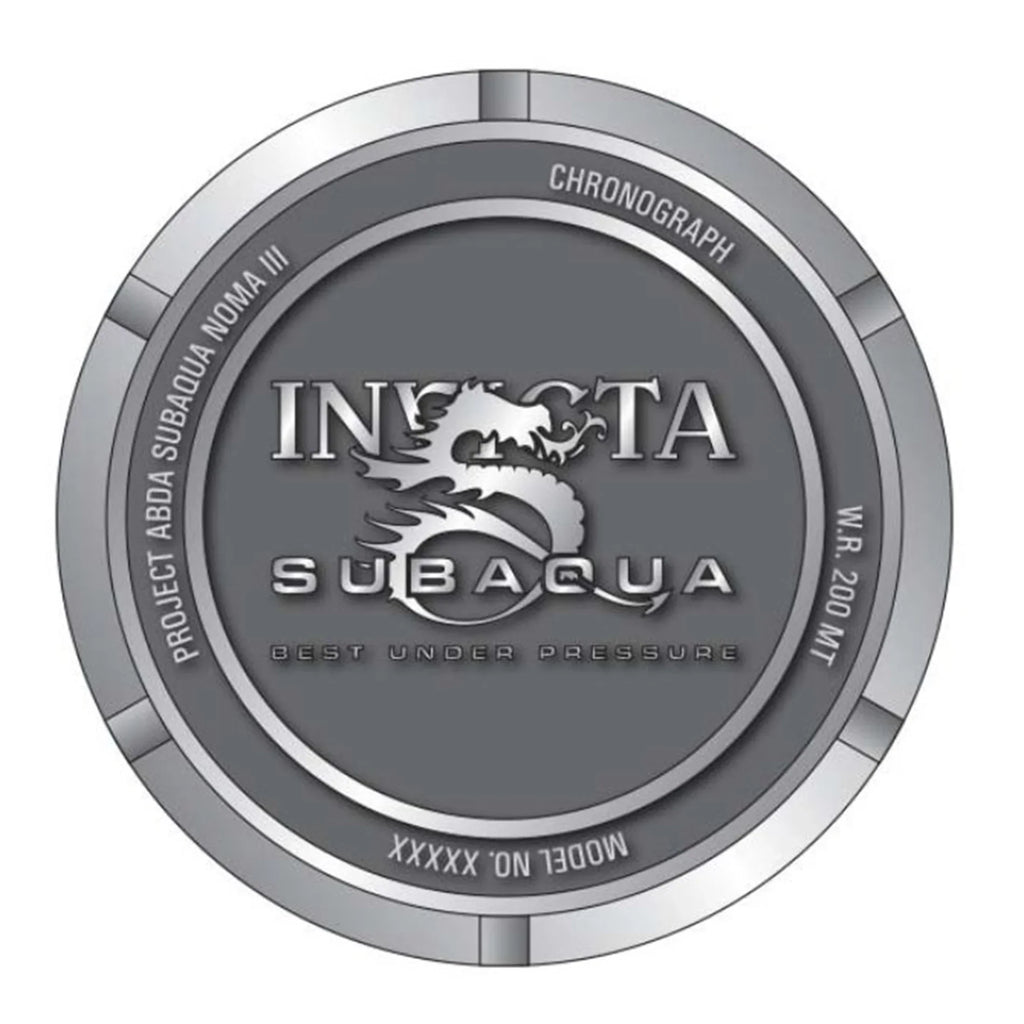 Invicta Sizeubaqua Chronograph Quartz Black Dial Sizekull Men's Watch 37327