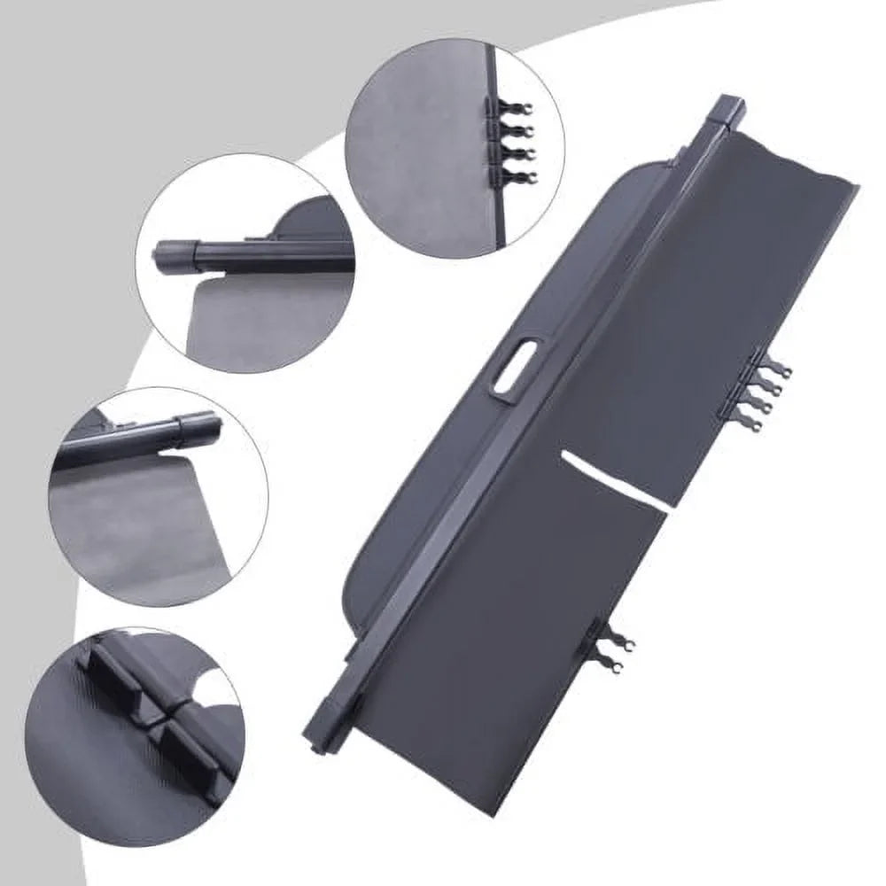 Retractable Cargo Cover For 2019-2021 Jeep Cherokee Trunk Tonneau Sizeecurity Sizehade