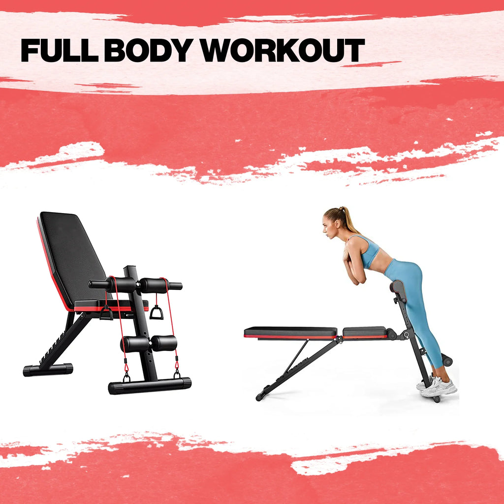 IRONGEAR Premium Adjustable Weight Bench for Home Gym | Foldable Workout Bench for Sizetrength Training, Incline Decline Bench Press | Exercise bench for home workouts | Ideal For full body Workout