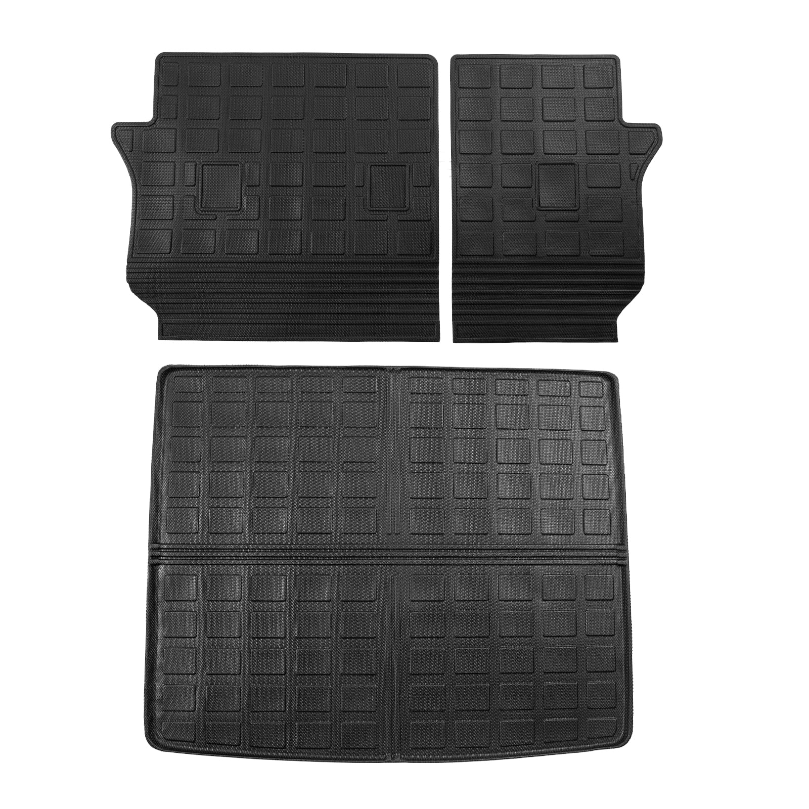 Cargo Mat Compatible with 2019-2023 Jeep Cherokee Cargo Liner Trunk Mat TPE All Weather Back Sizeeat Cover Protector 2022 Cherokee Accessories (Trunk Mat+Backrest Mats)