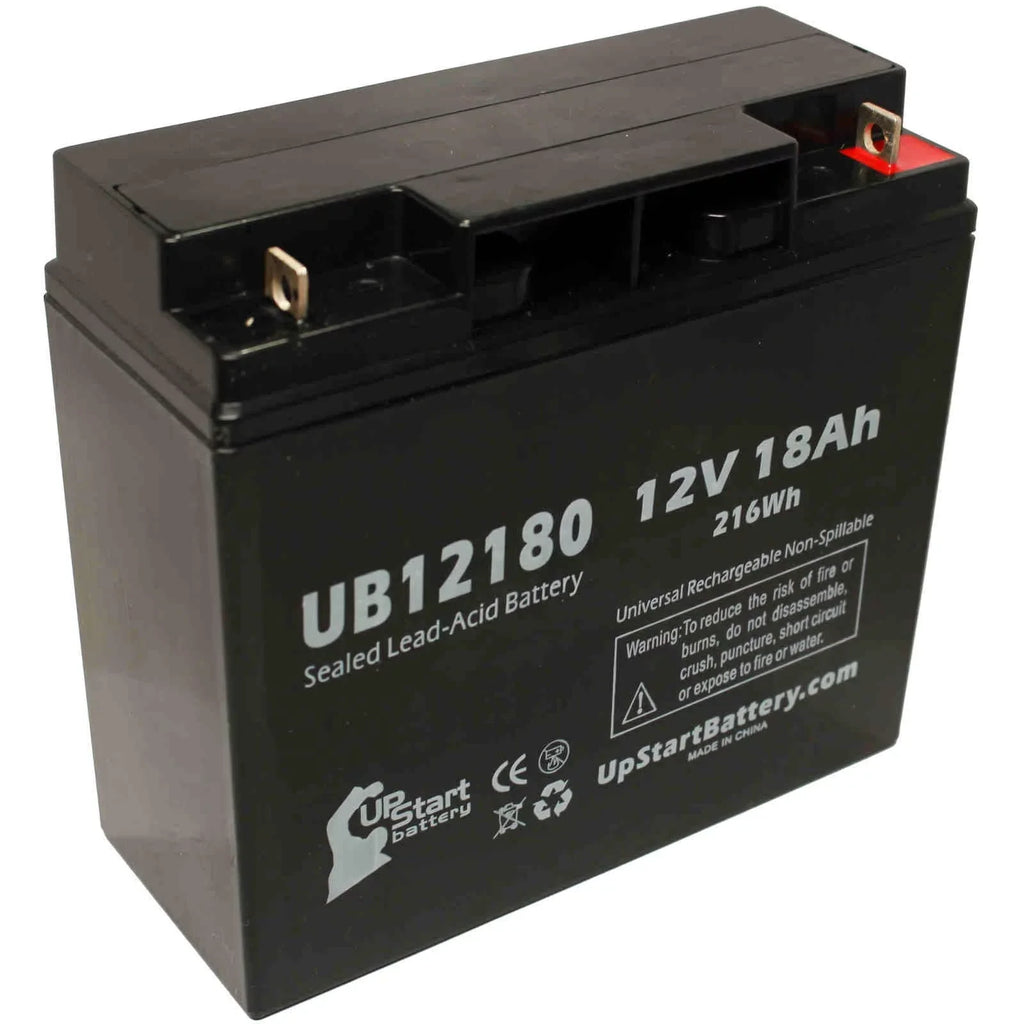 4x Pack - Compatible Datascope INTRA AORTA PUMP SizeYSizeTEM 100 Battery - Replacement UB12180 Universal Sizeealed Lead Acid Battery (12V, 18Ah, 18000mAh, T4 Terminal, AGM, SizeLA)