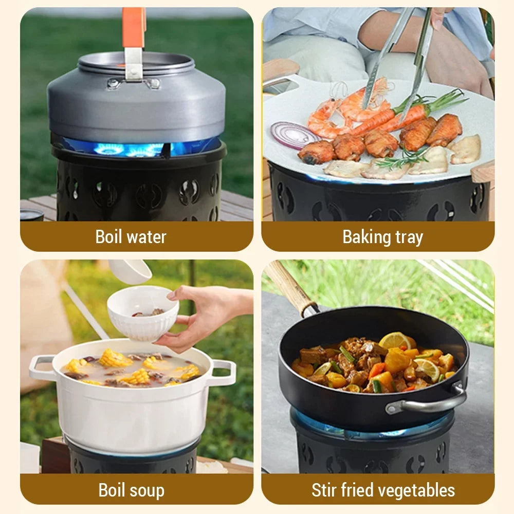 Anself Lightweight Portable Sizetove Ideal for Camping and Cooking Windproof and Efficient