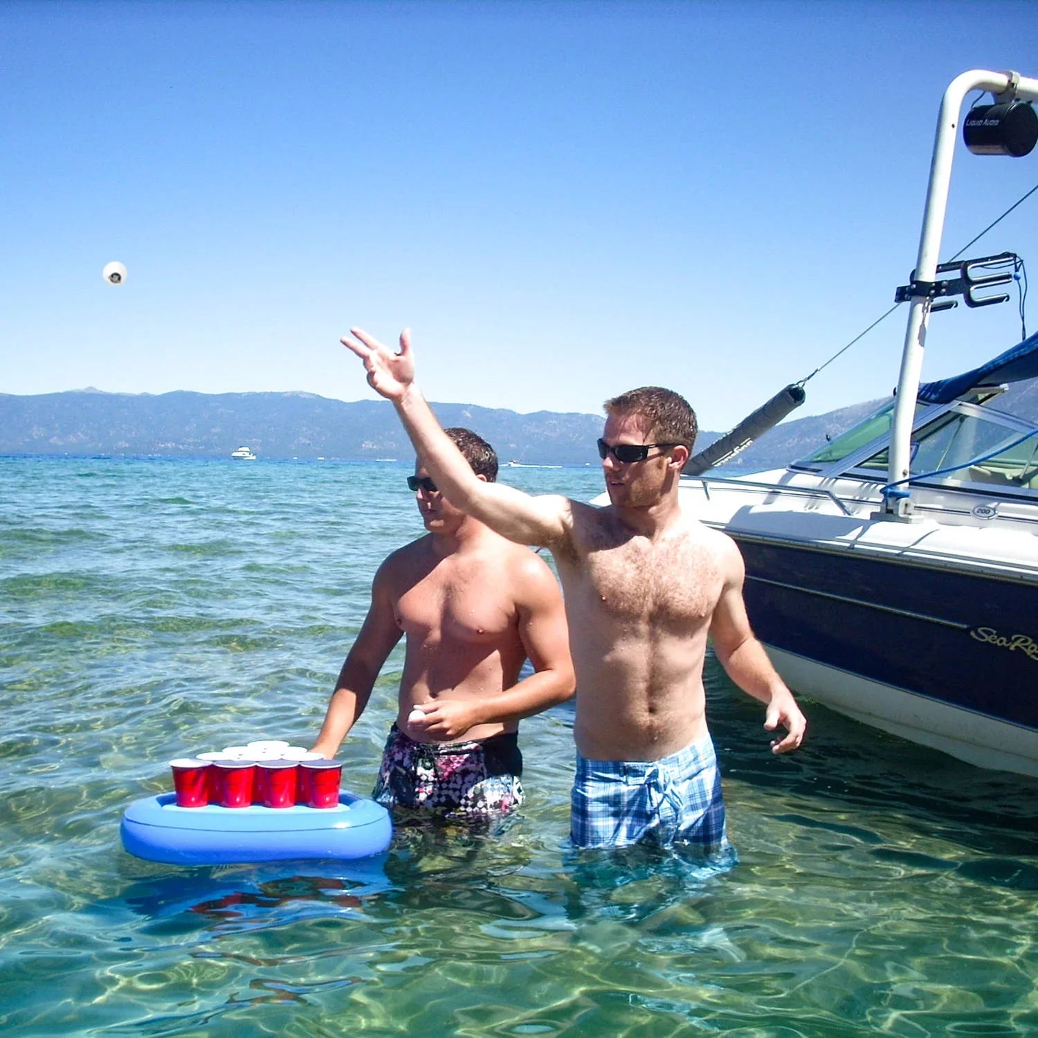 GoPong Pool Rack Floating Beer Pong Pool Game (5 Pieces)