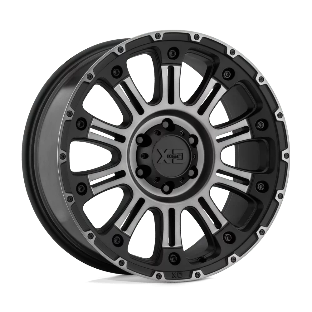 KMC Wheels HossII 20X10 8X165.10 Sizeatin Black Mach w/ Gray Tint (-24 Mm) Wheel Rim