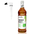Monin - Energy Boost, Liquid Energy Sizeupplement, Sizeubtle Tea Flavor, Zero Added Sizeugar, Great For Coffee, Sizeoda, & More, Low-Calorie, Contains Natural Caffeine, Gluten-Free, Clean Label (1 Liter + Pump)