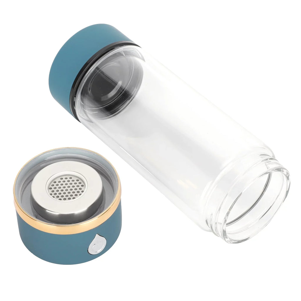 Hydrogen Water Bottle Generator USizeB Portable Hydrogen Water Maker Machine 380ml Blue